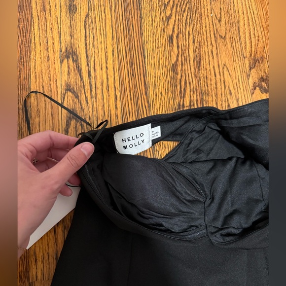 NWT Hello Molly EXPRESS STYLE MIDI DRESS BLACK - Medium - Picture 7 of 9